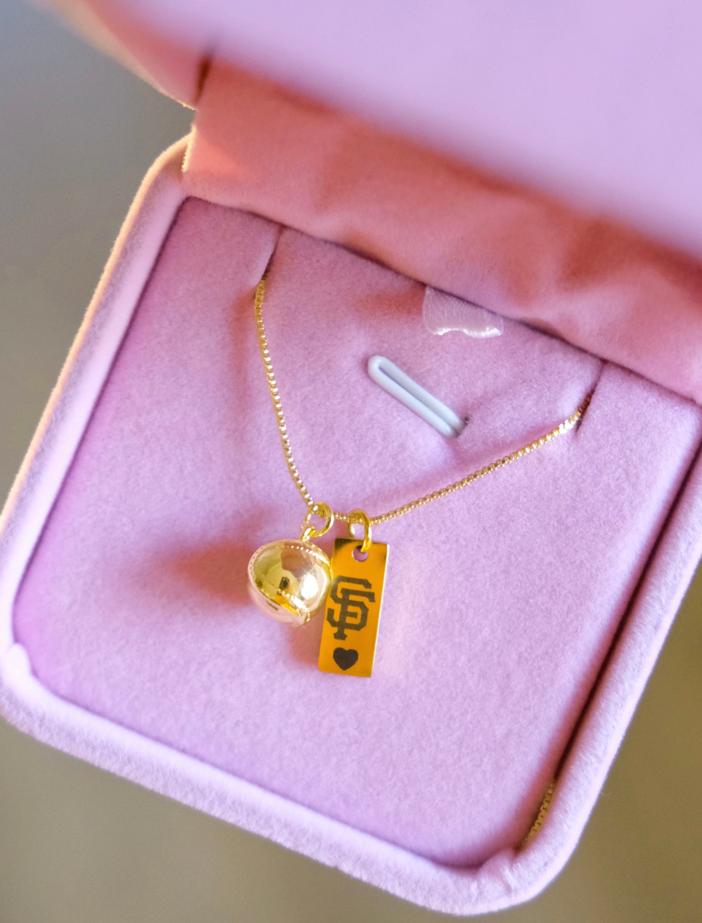 I Heart Baseball Custom Team Charm