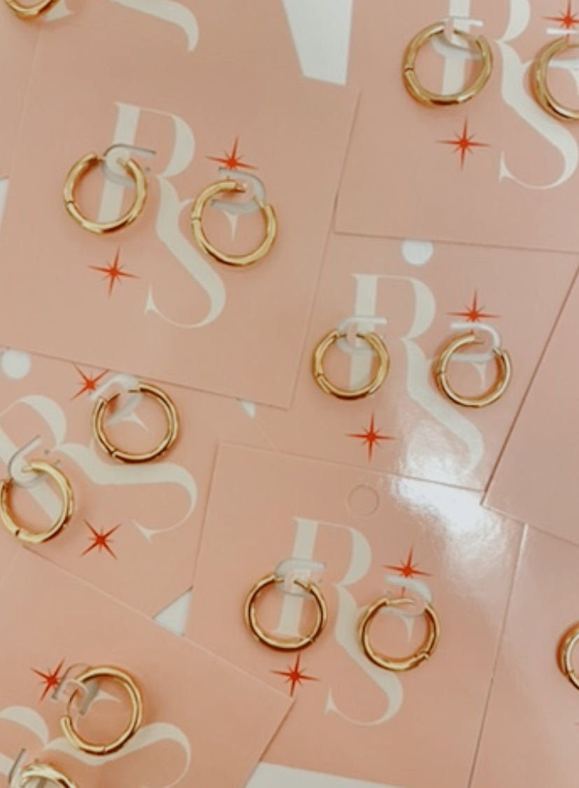 Mini Hoops - Charm Earring Base