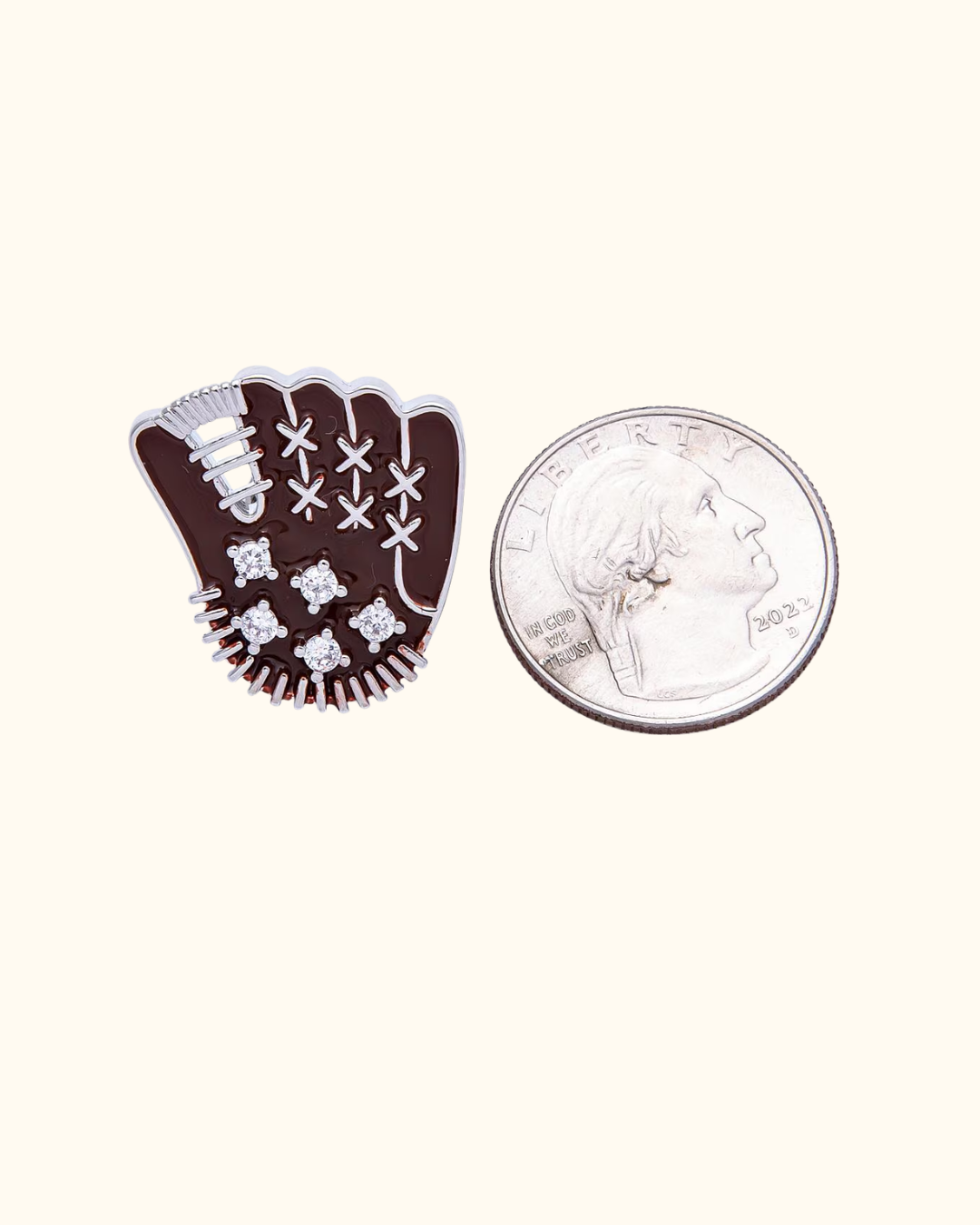 Baseball Mitt Brooch