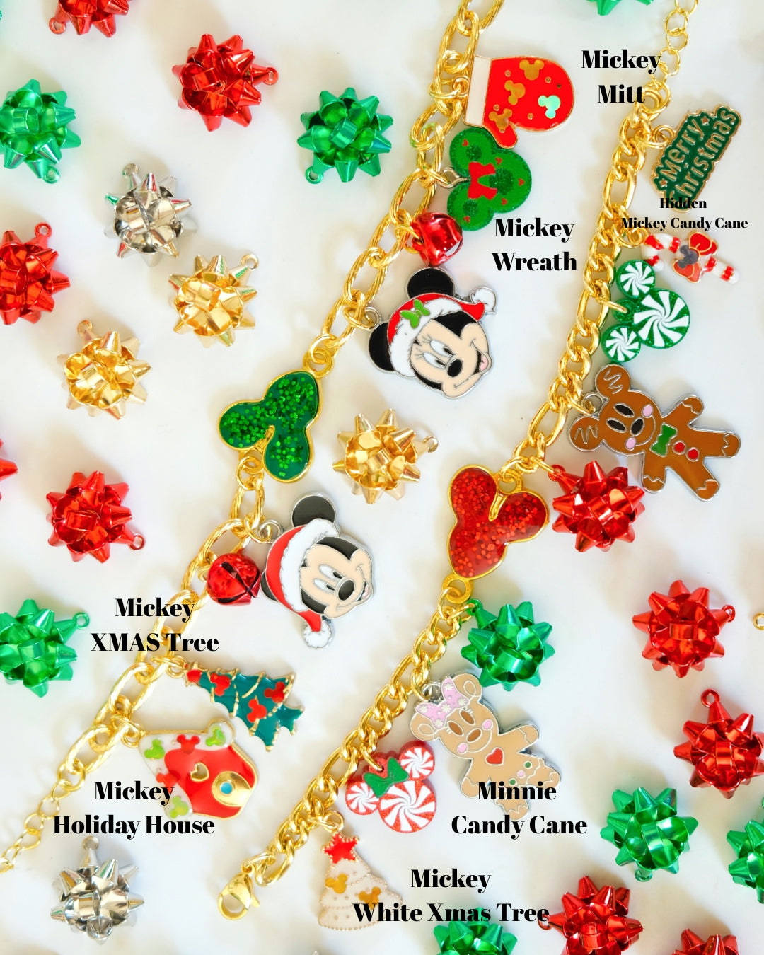 Hidden Mickey Holiday Charms