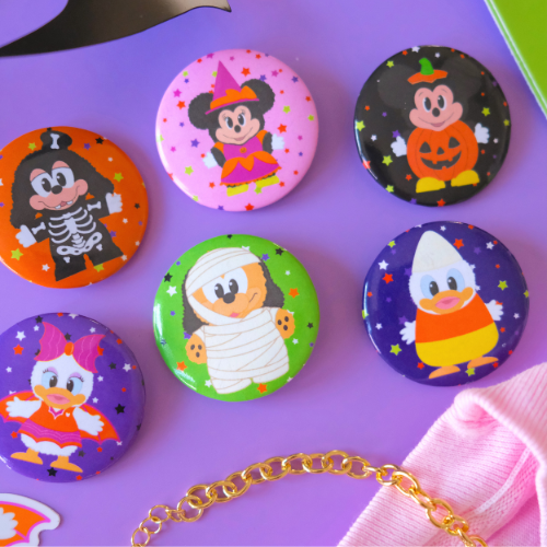 Celebrating Character Ribbon Buttons