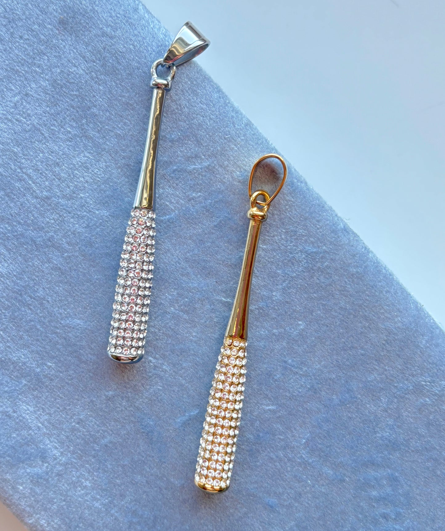 Paved Baseball Bat - Bag Charm Size