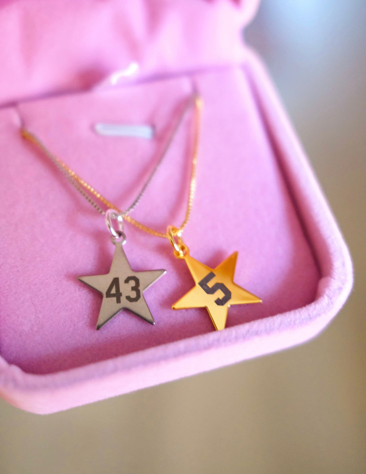 Custom Player Number Star Charm
