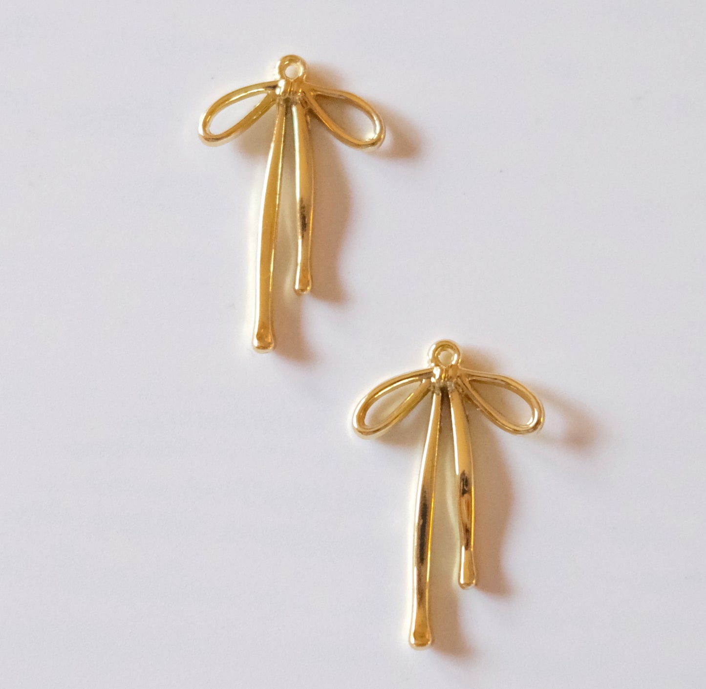 Large Gold Bow Charm