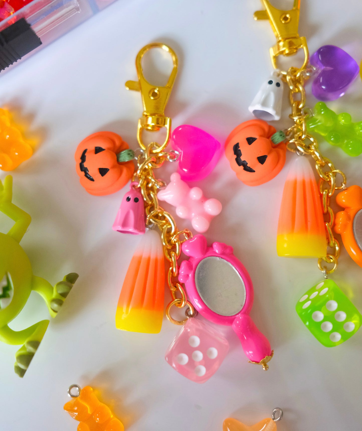 Pink Halloween Bag Charm