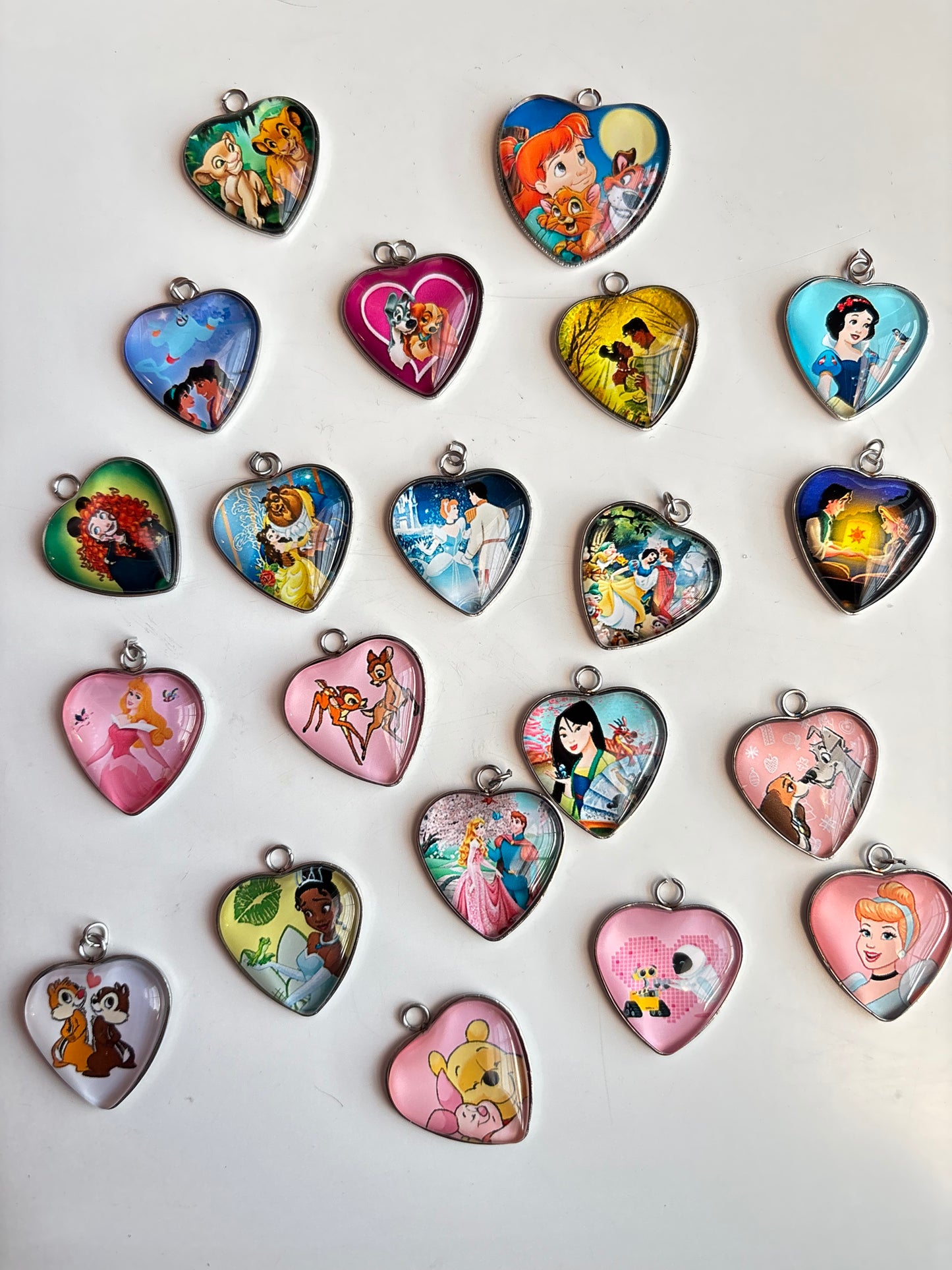 Character Heart Charms