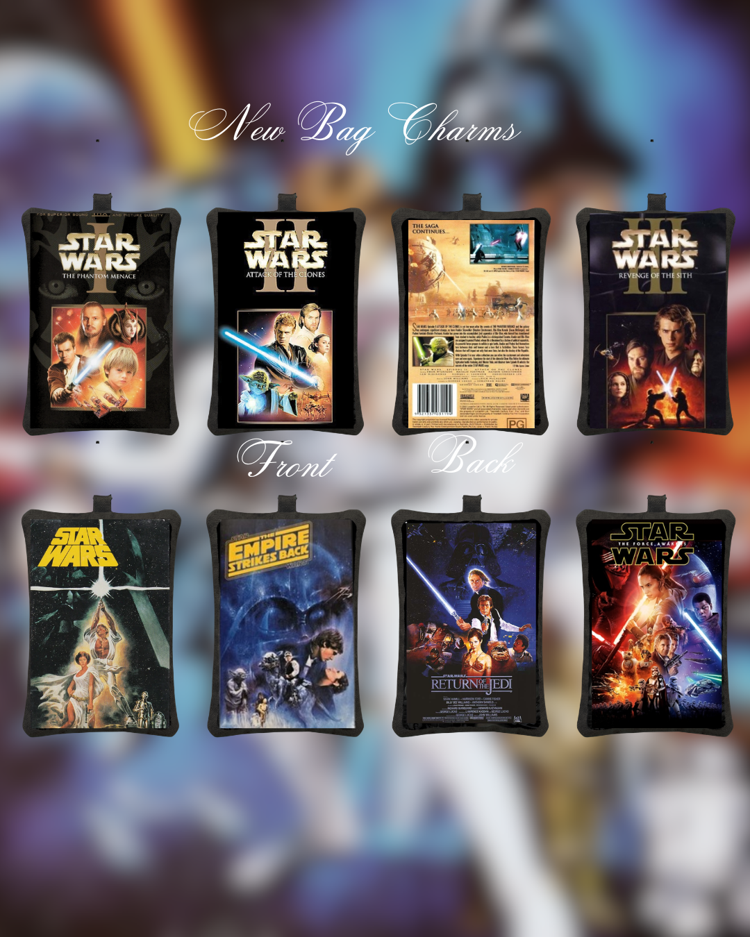 VHS Plush Bag Charms Charms - Star Wars Universe