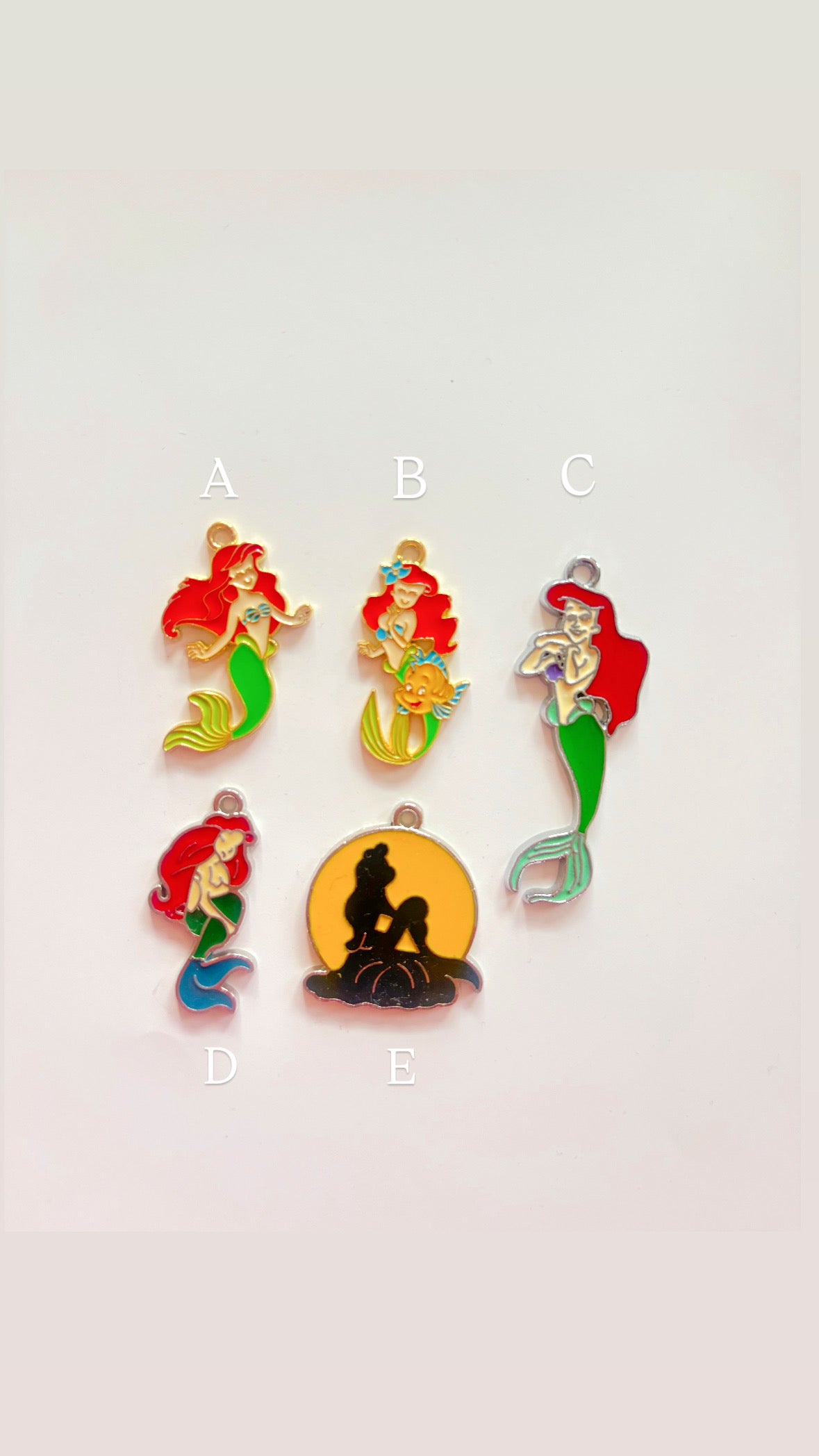 Little Mermaid Charms