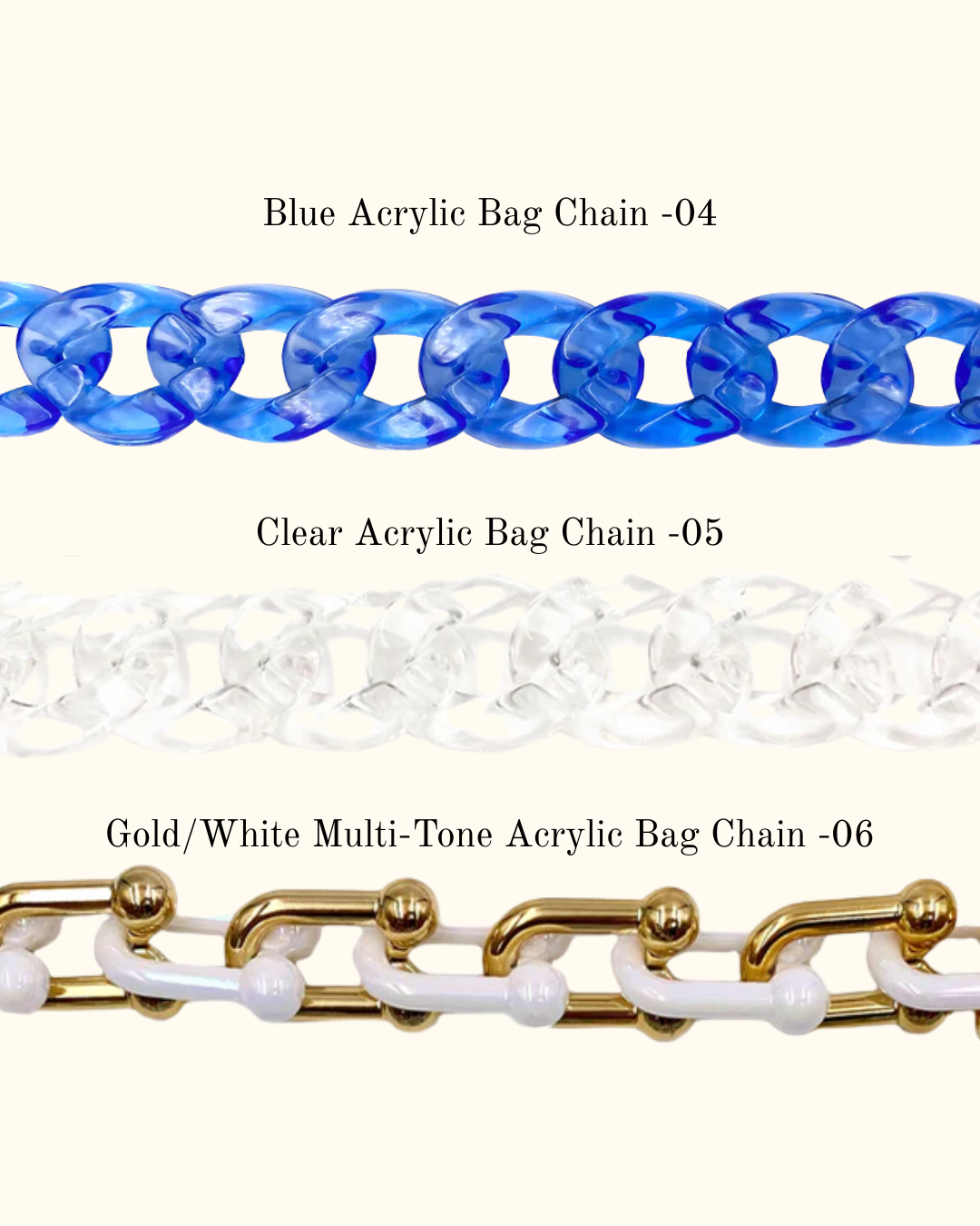 004 - Bag Chains - Custom Sizing Available