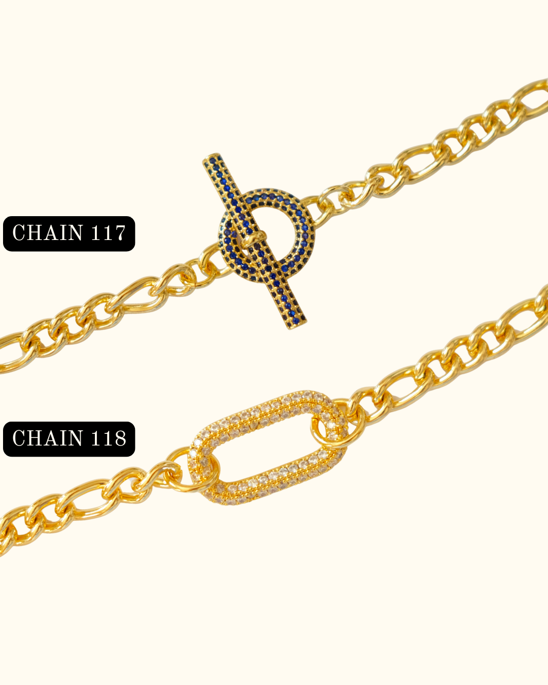 117- Paved Trinket Chains - Bracelets or Necklaces