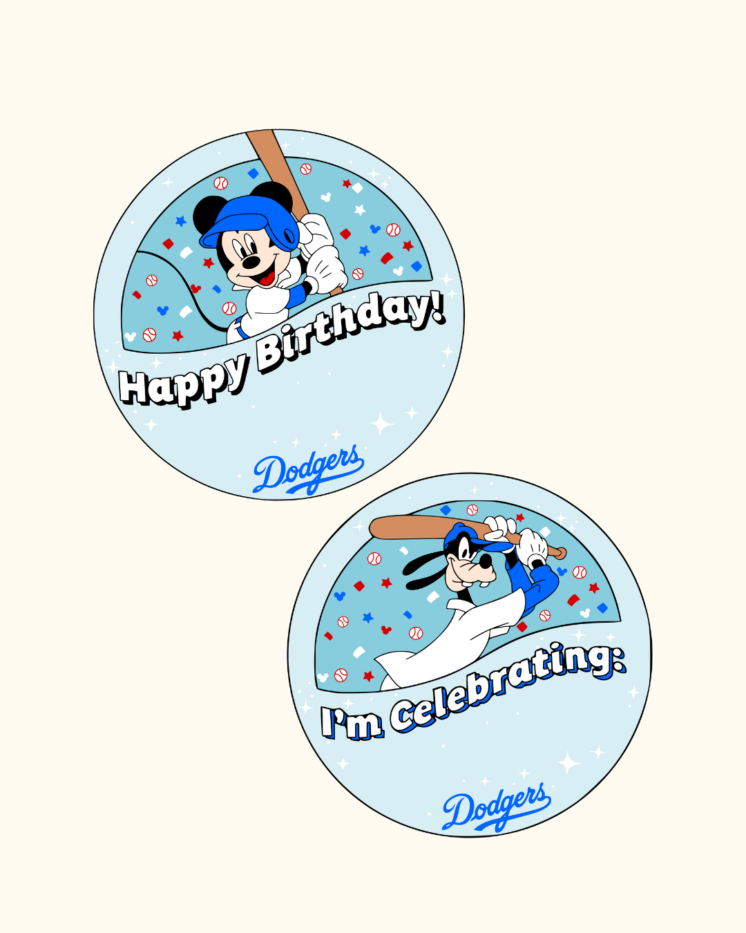 Celebrating Dodgers Stickers