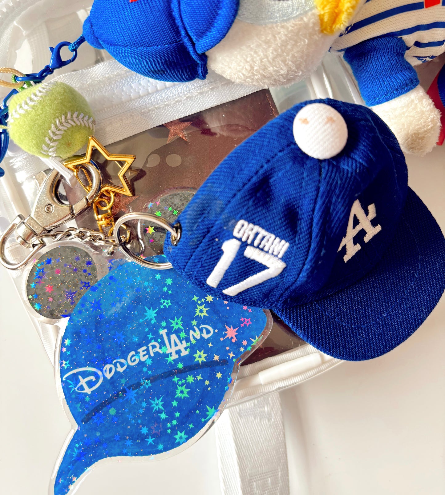 Baseball Mouse Keychain