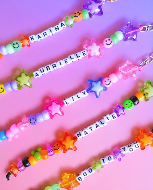 Custom Beaded Keychain or Bag Chain