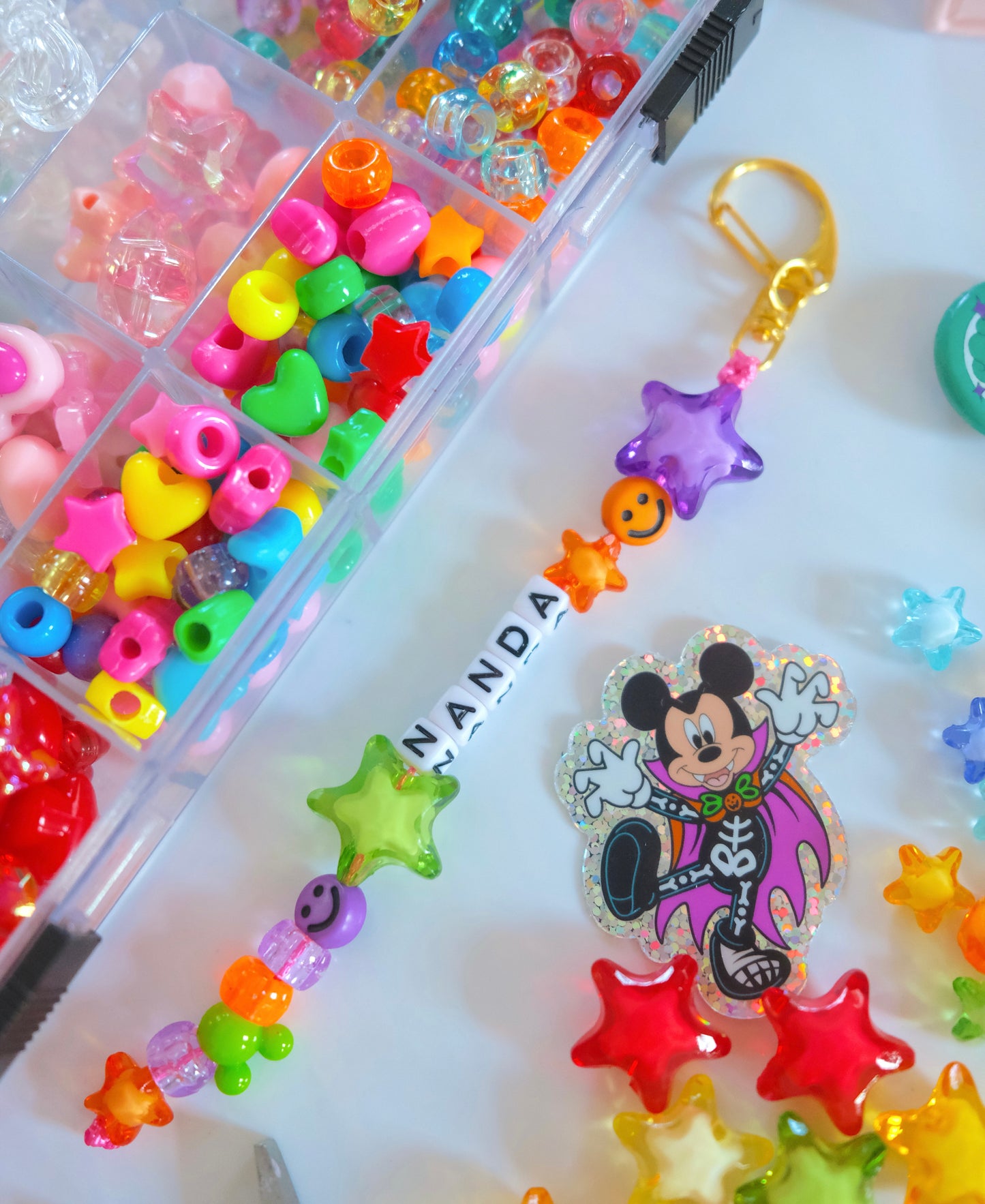 Custom Beaded Keychain or Bag Chain