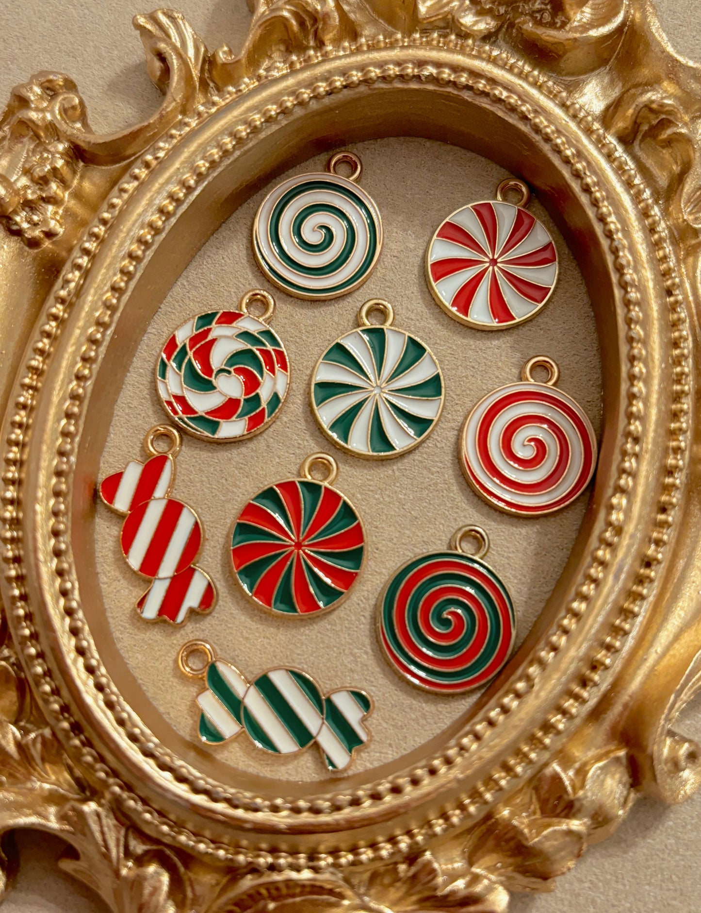 Peppermint candy Charm