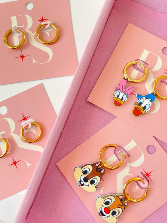 Mini Hoops - Charm Earring Base