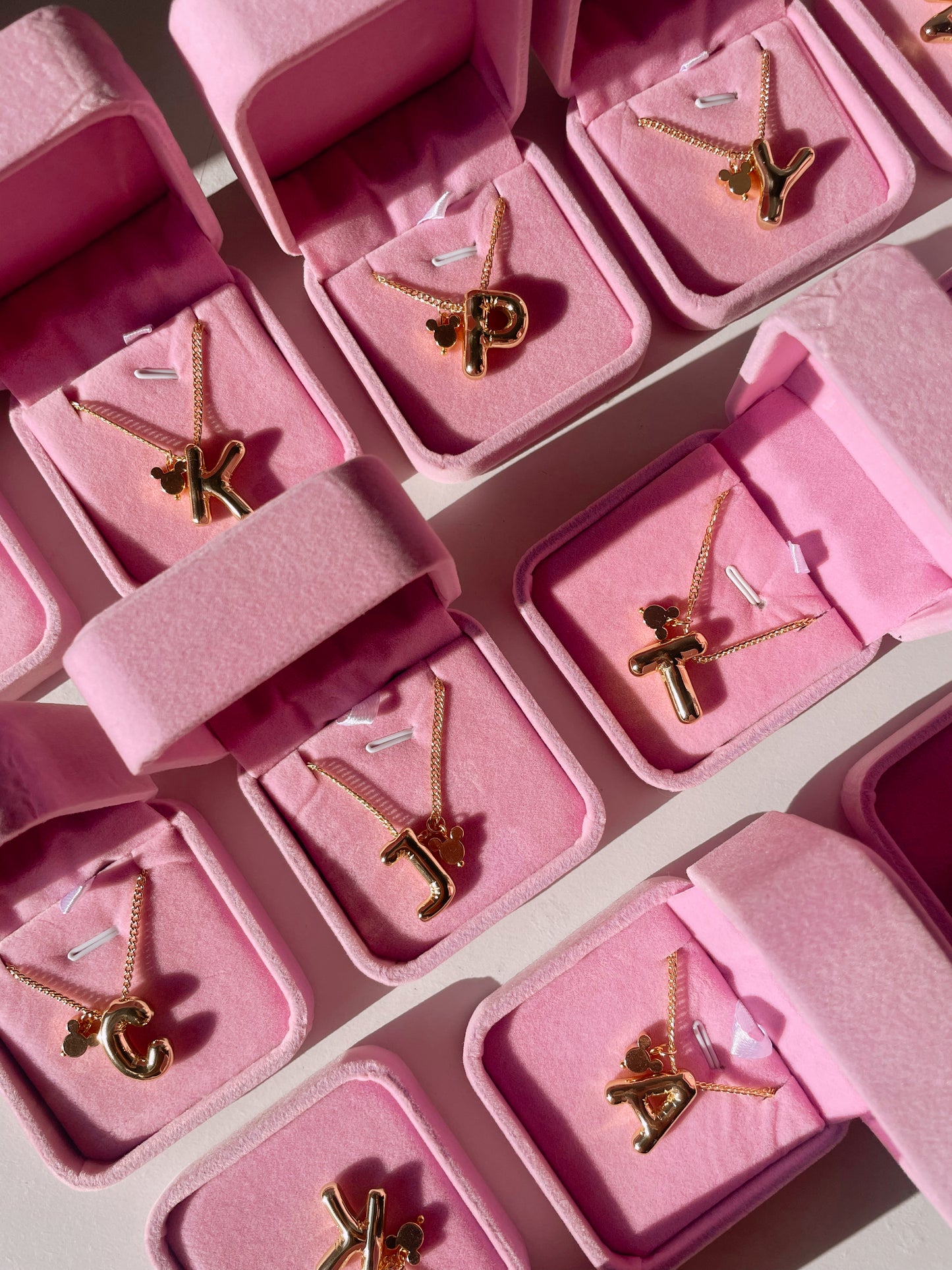 Balloon Initial Magical Mouse Necklace