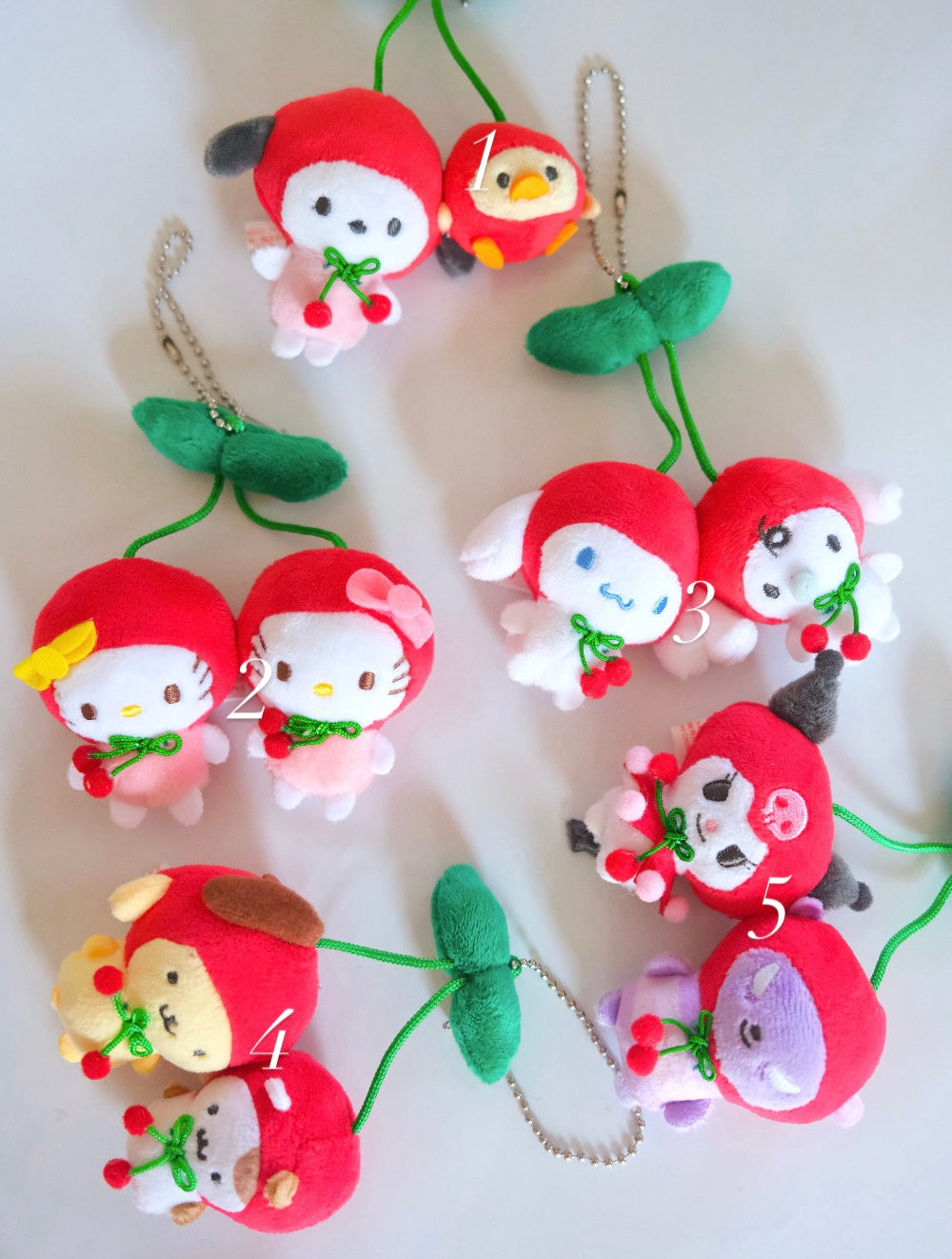 Sanrio Cherry Bag Charms(Ships