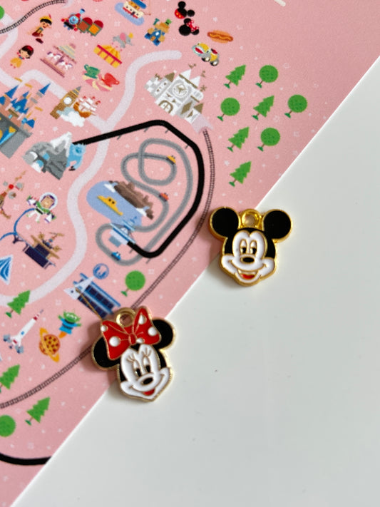Mickey & Minnie charms
