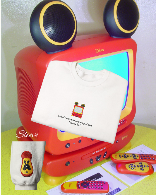 Mouse TV Embroidered Sweater.