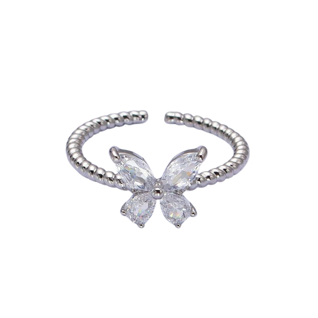 Adelina Butterfly Ring - Silver
