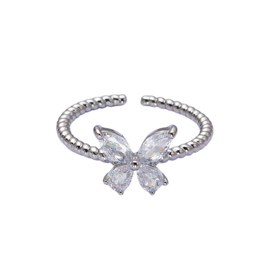Adelina Butterfly Ring - Silver