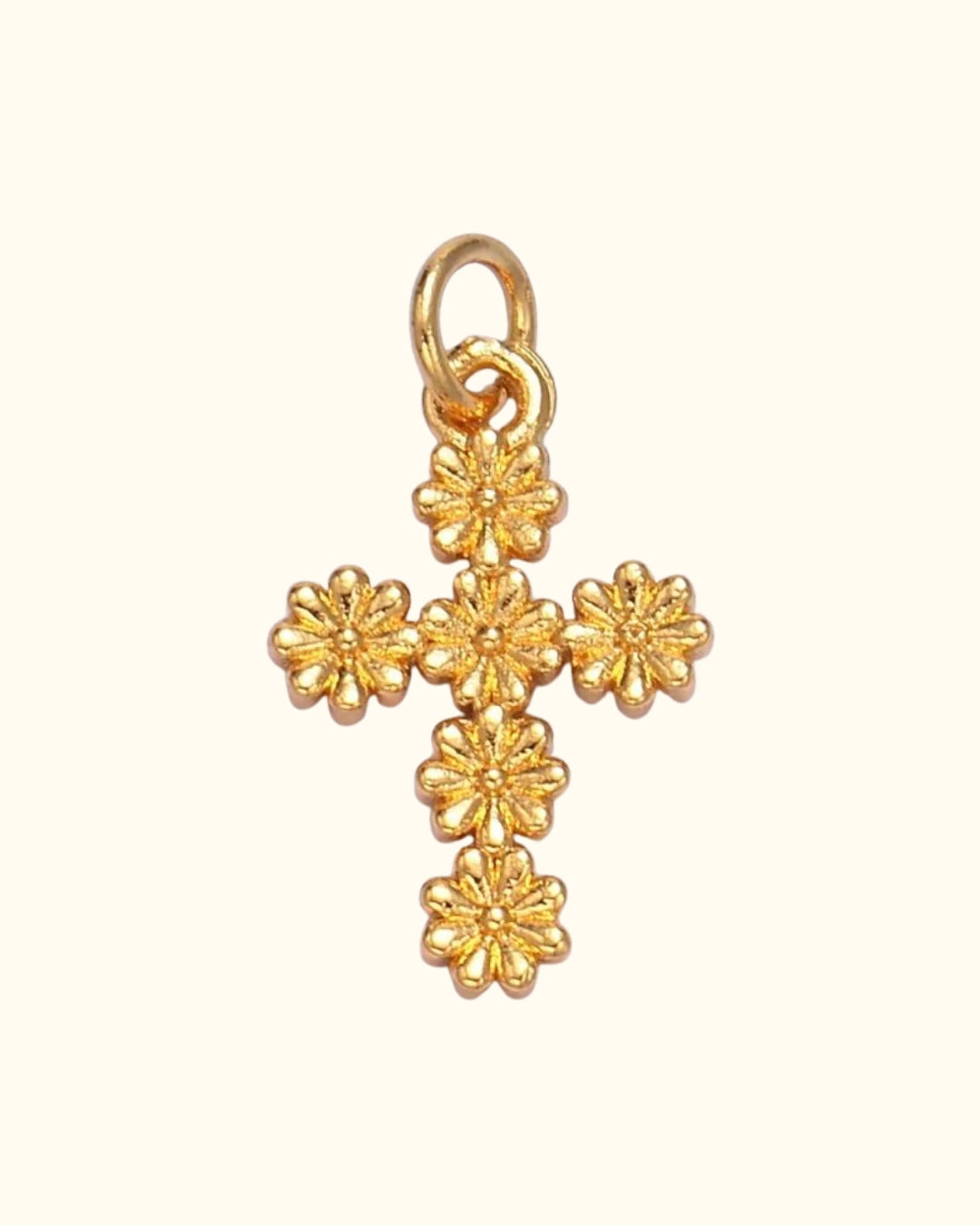 Blooming Cross Charm