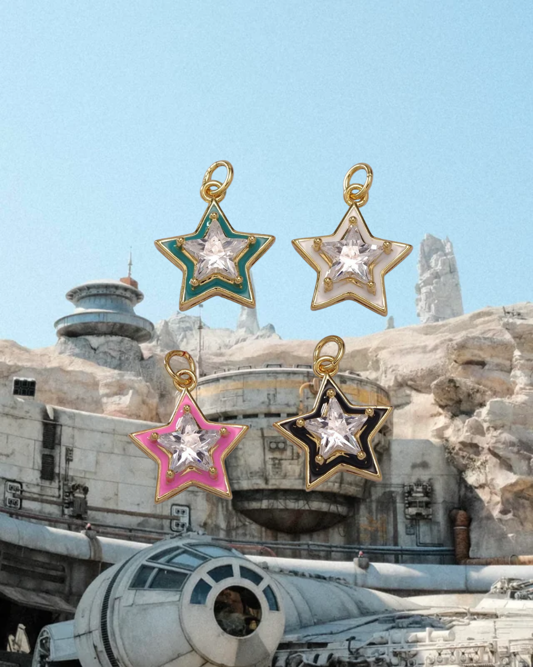 CZ Star Charm