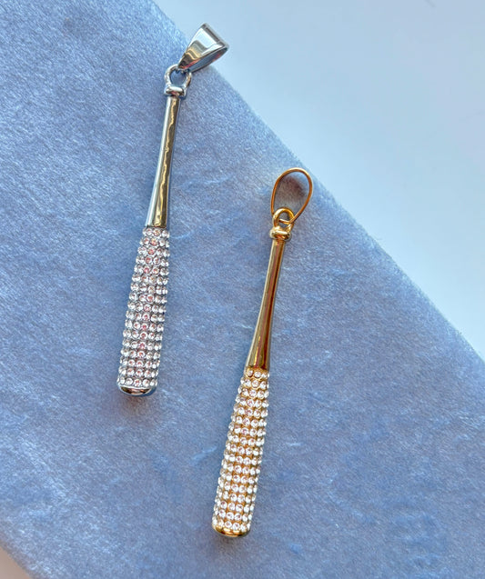 Paved Baseball Bat - Bag Charm Size