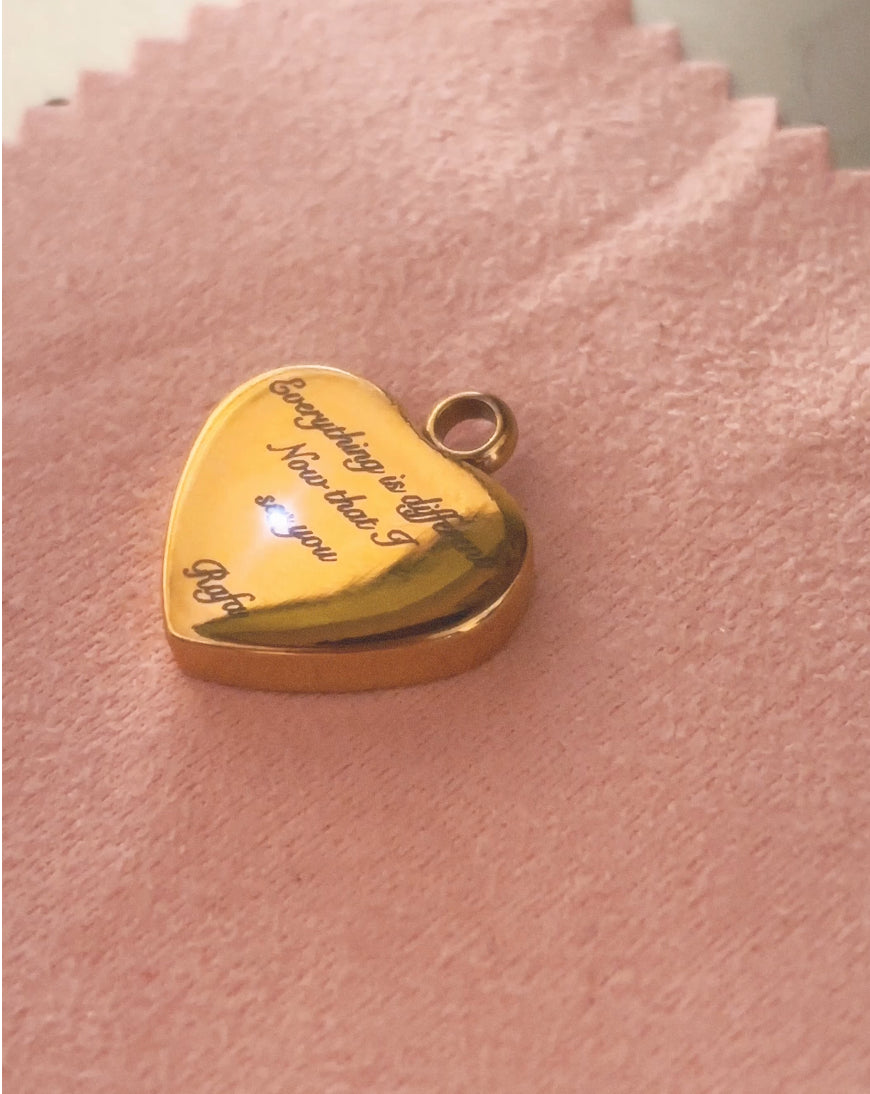 Heart Engrave Charm