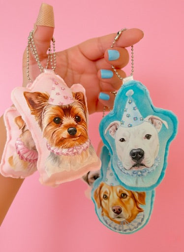 Pet Custom Portrait Plush Bag Charm