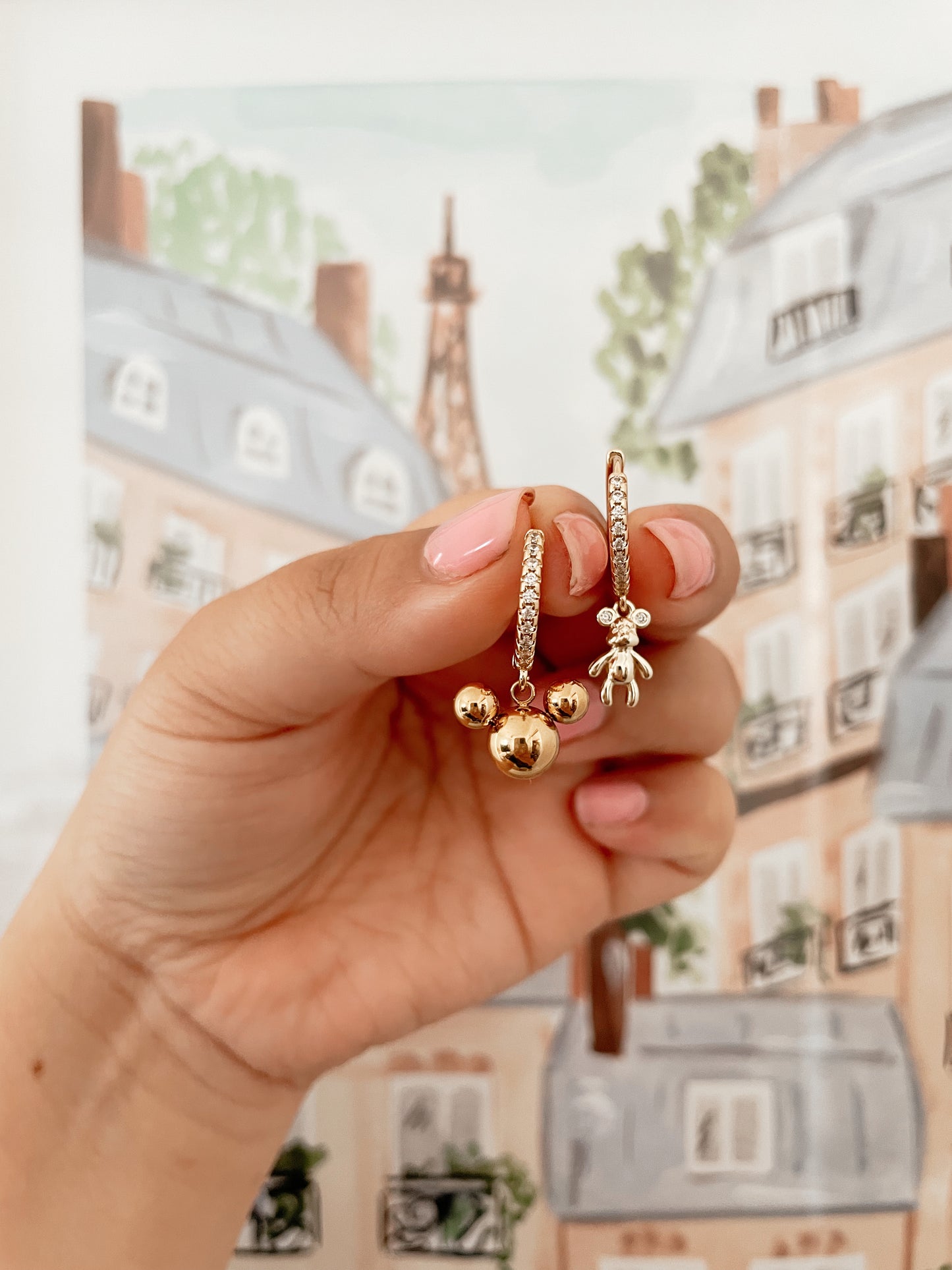 Pave Earring Huggie Hoops Base