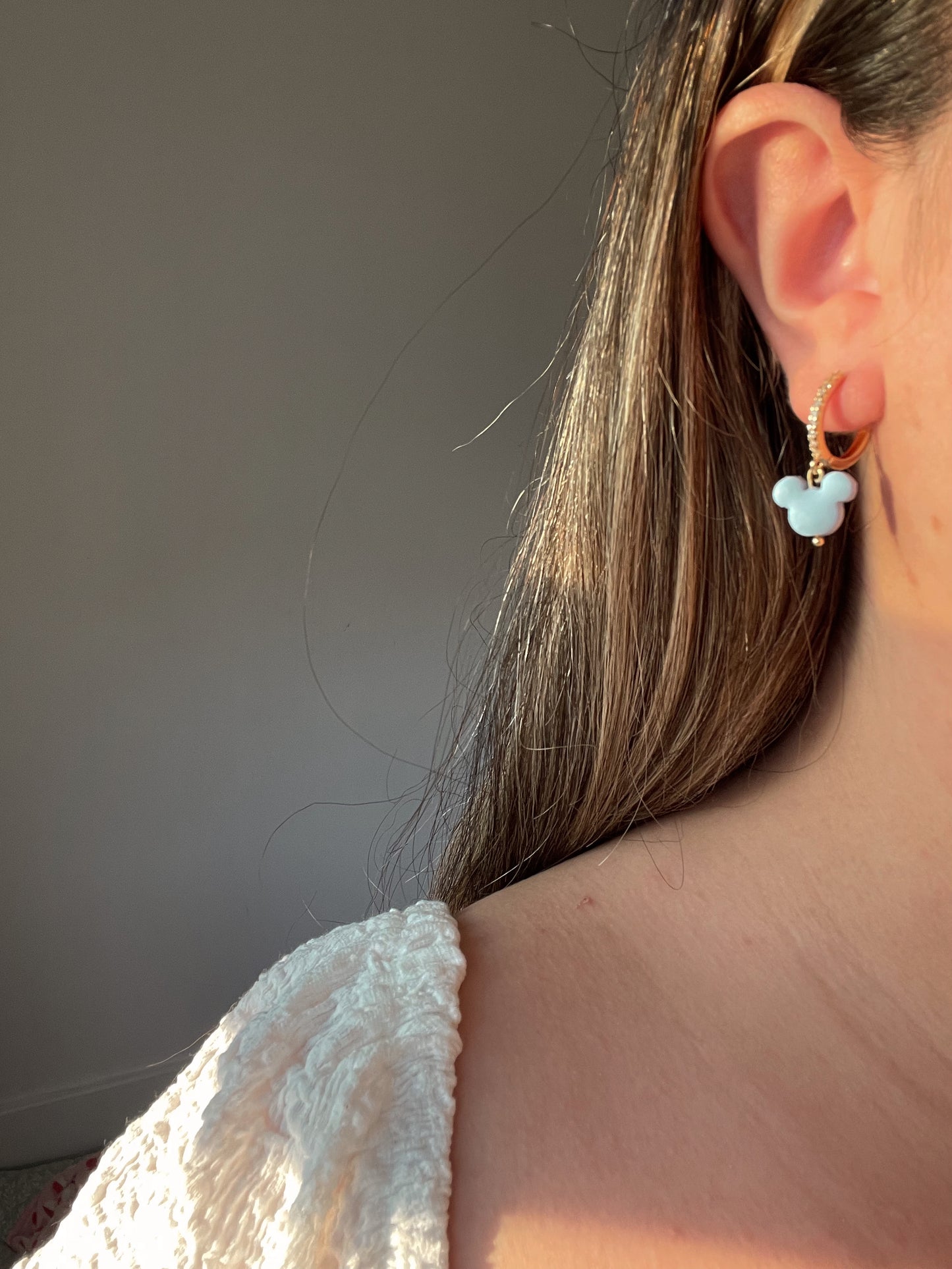 Pave Earring Huggie Hoops Base