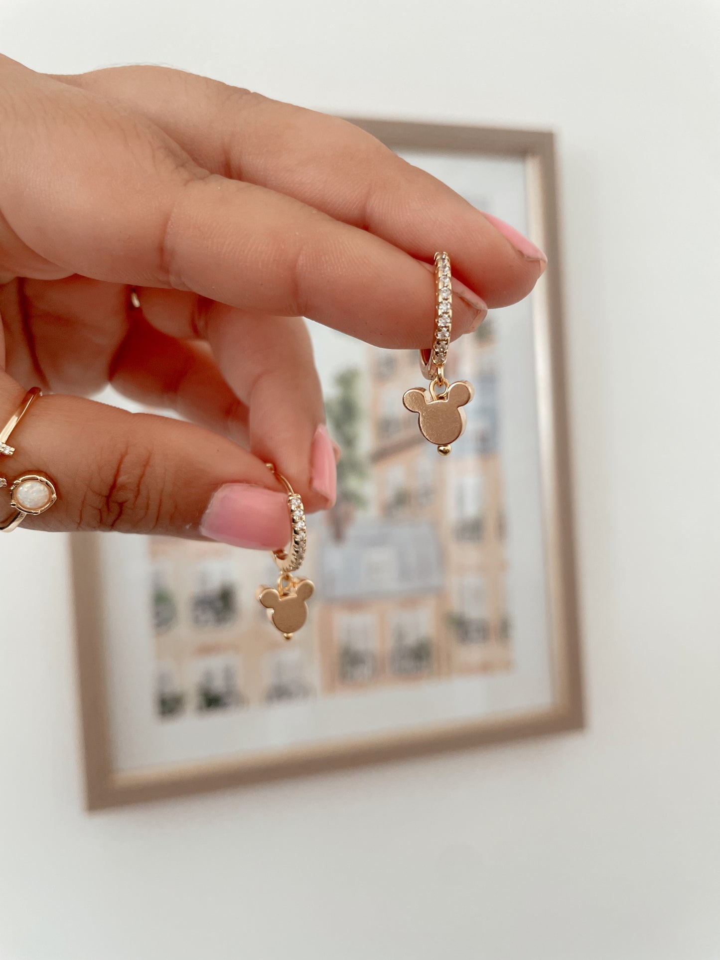 Pave Earring Huggie Hoops Base