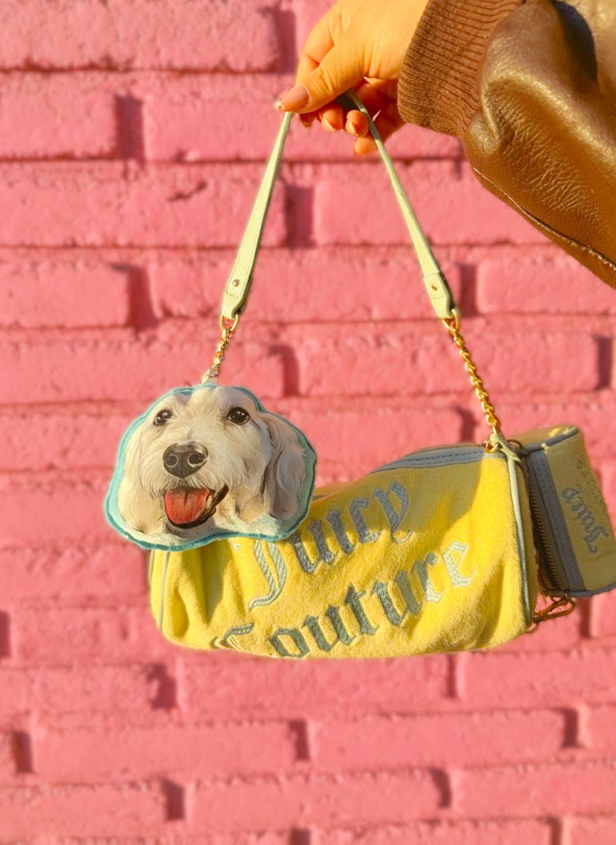 Pet Custom Portrait Plush Bag Charm