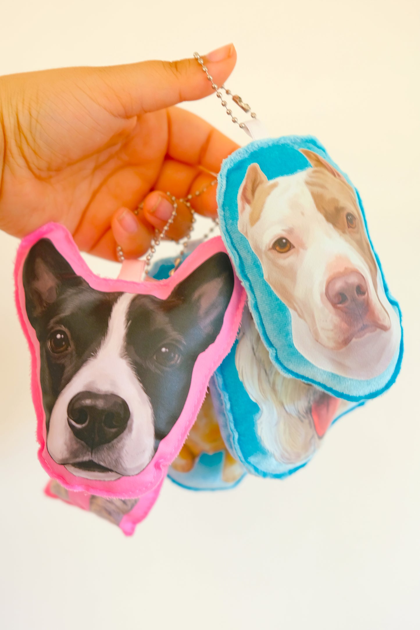 Pet Custom Portrait Plush Bag Charm