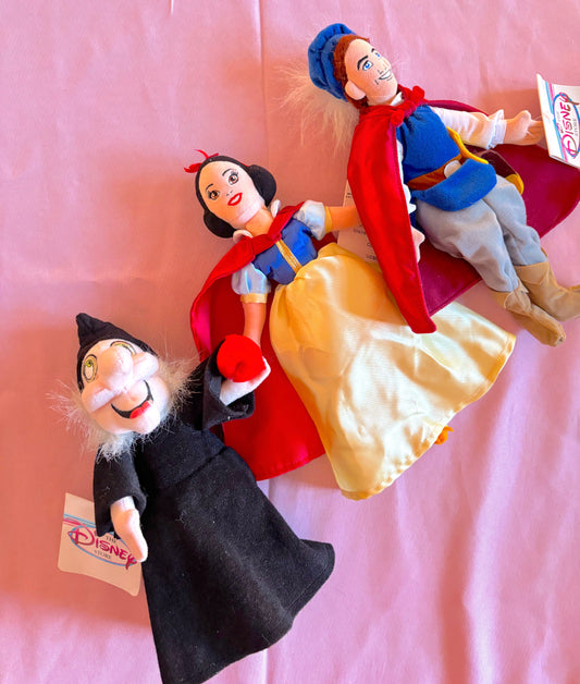 Vintage Snow White Plush Bag Charms