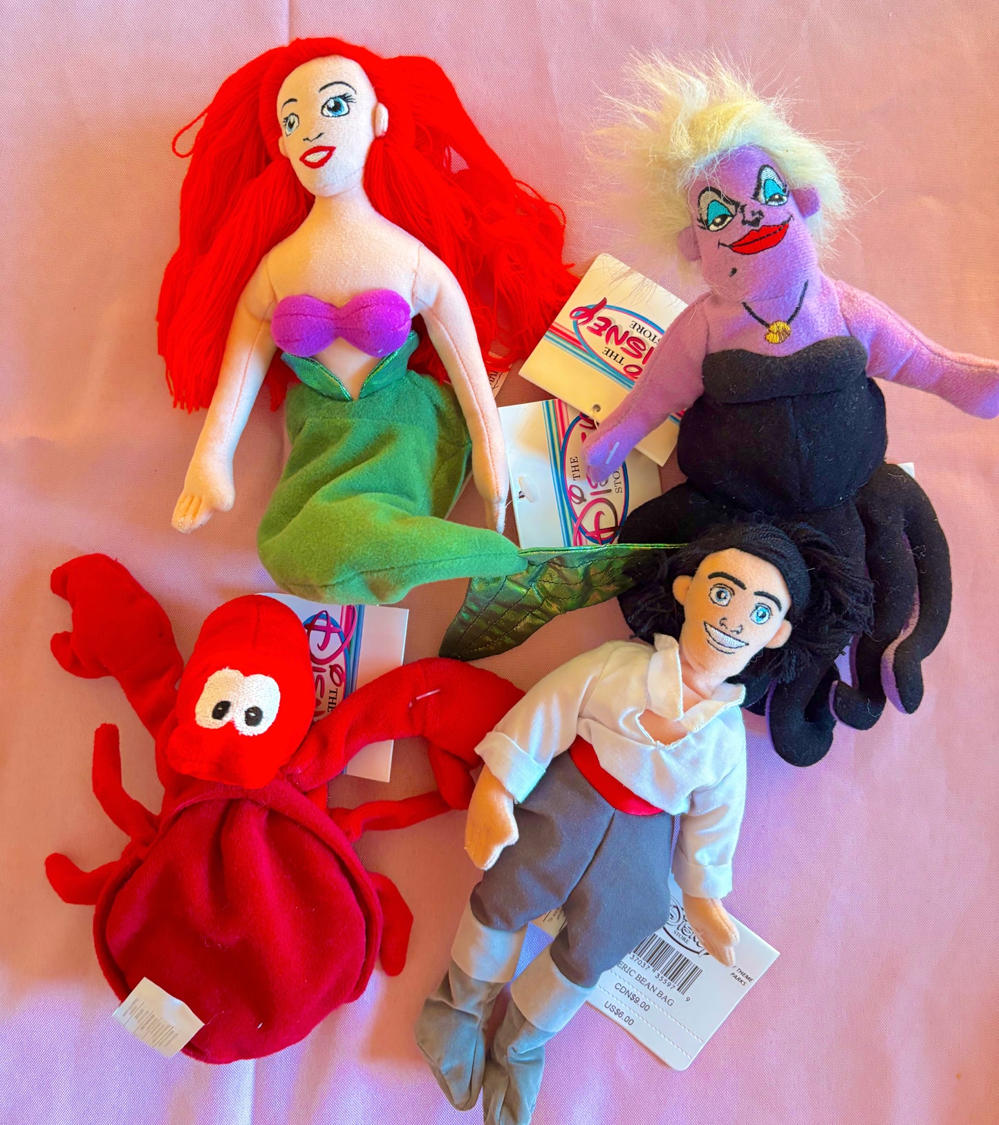 Vintage Little Mermaid Plush Bag charms