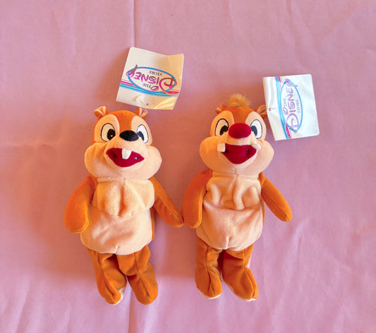 Vintage Chip and Dale Plush Bag Charms