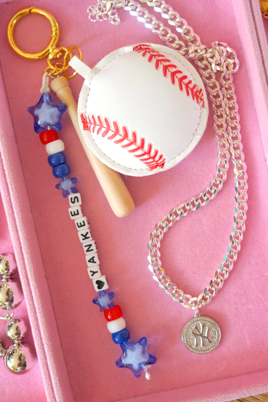 Custom Team Beaded Keychain.