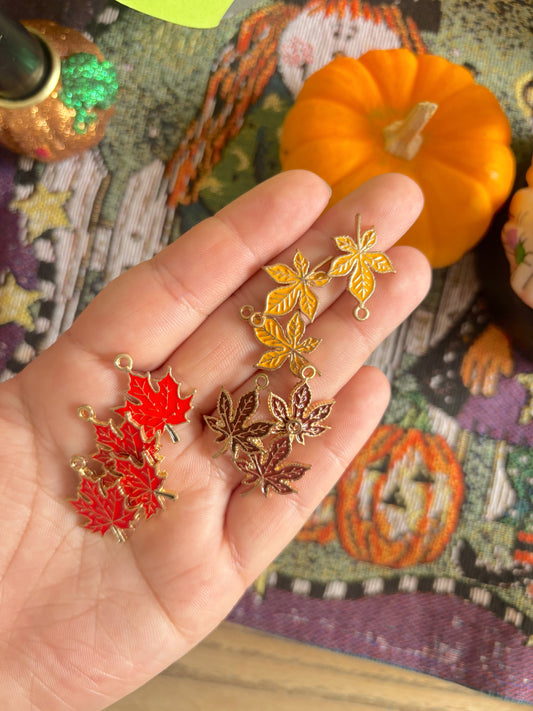 Maple Leaf Charms