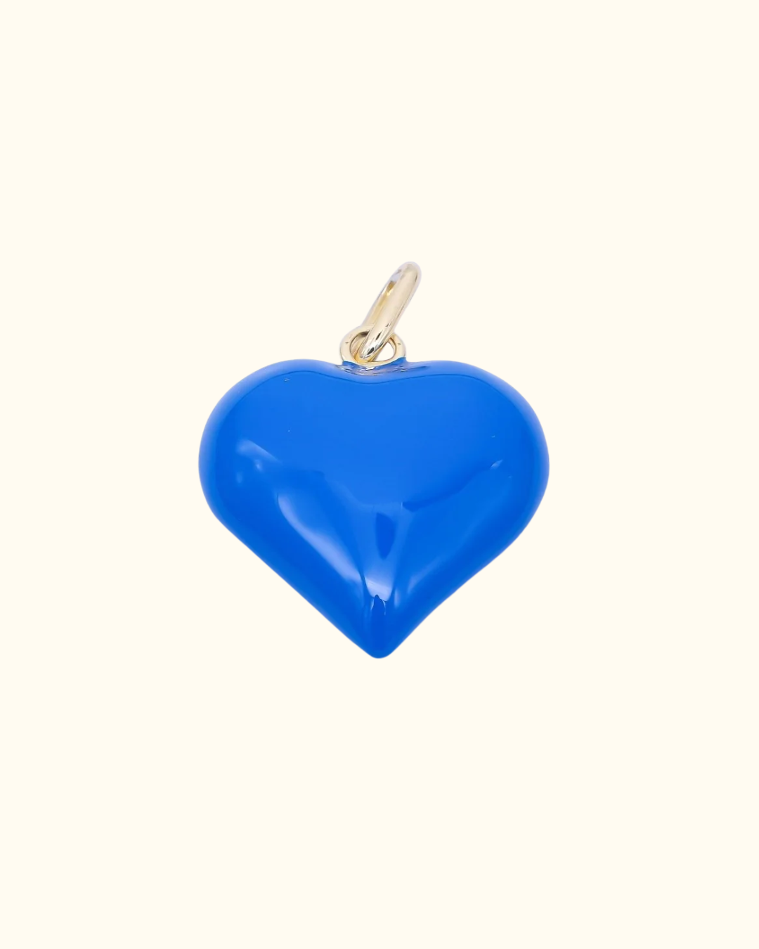 XL Chubby Blue Heart Charm